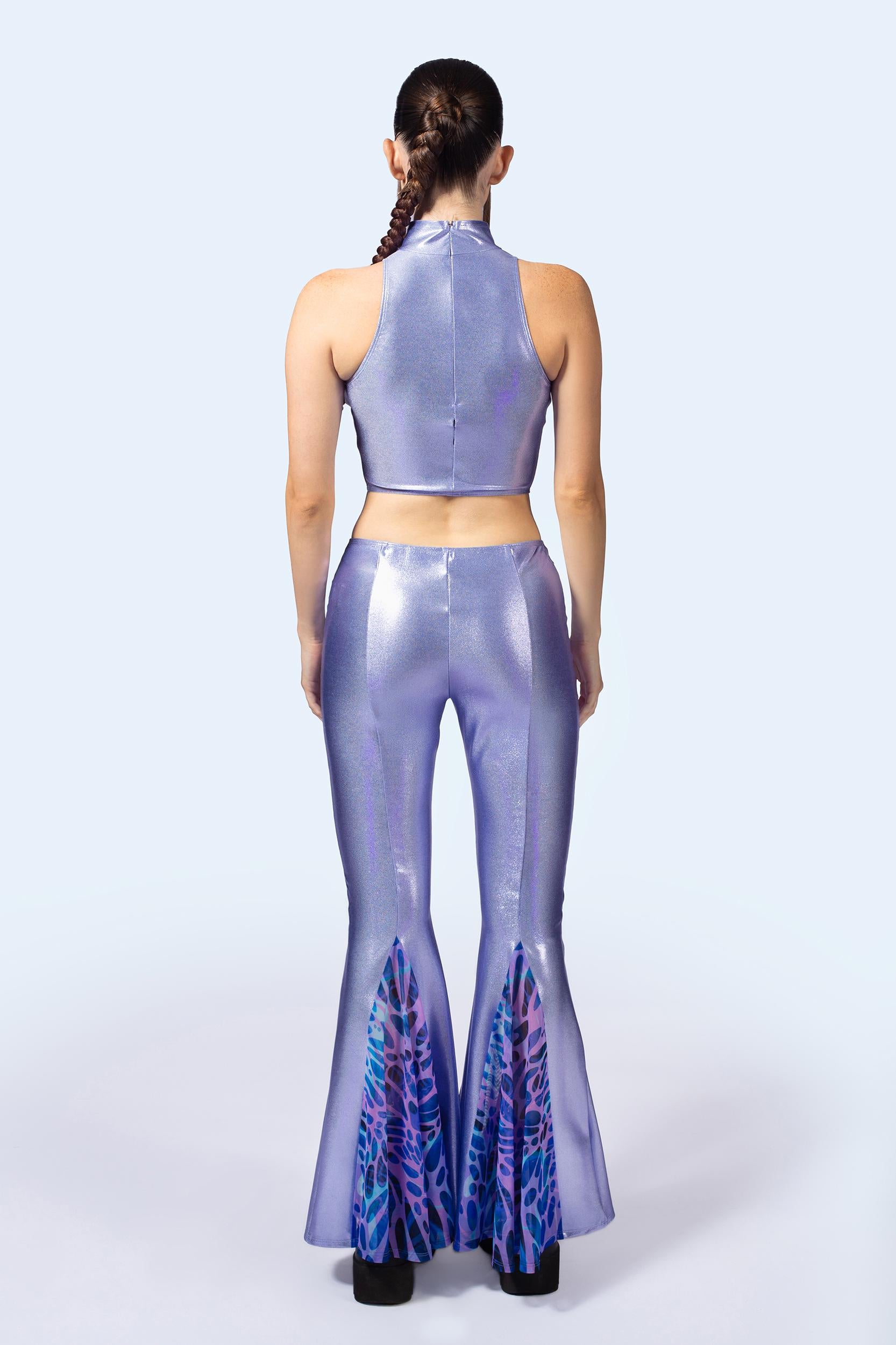 BADINKA Amethyst Front Paneled Pants Bell-bottoms, flowy