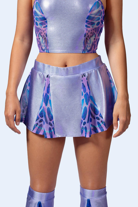 Amethyst Paneled Skirt