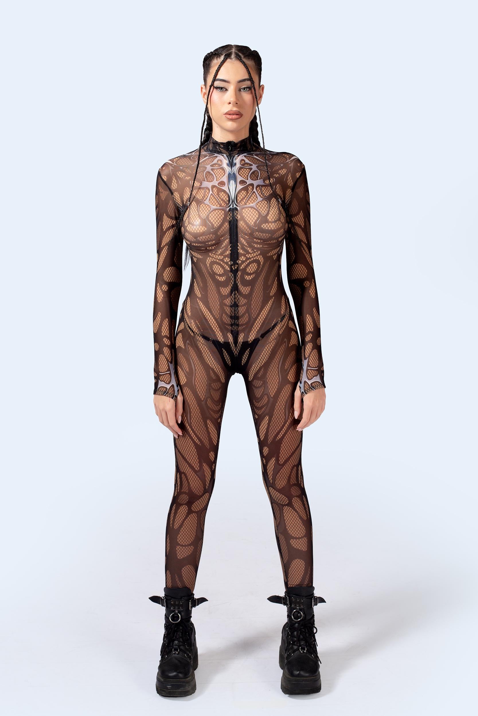 BADINKA Women C[Burning Man 2026] Obsidian Mesh Costume