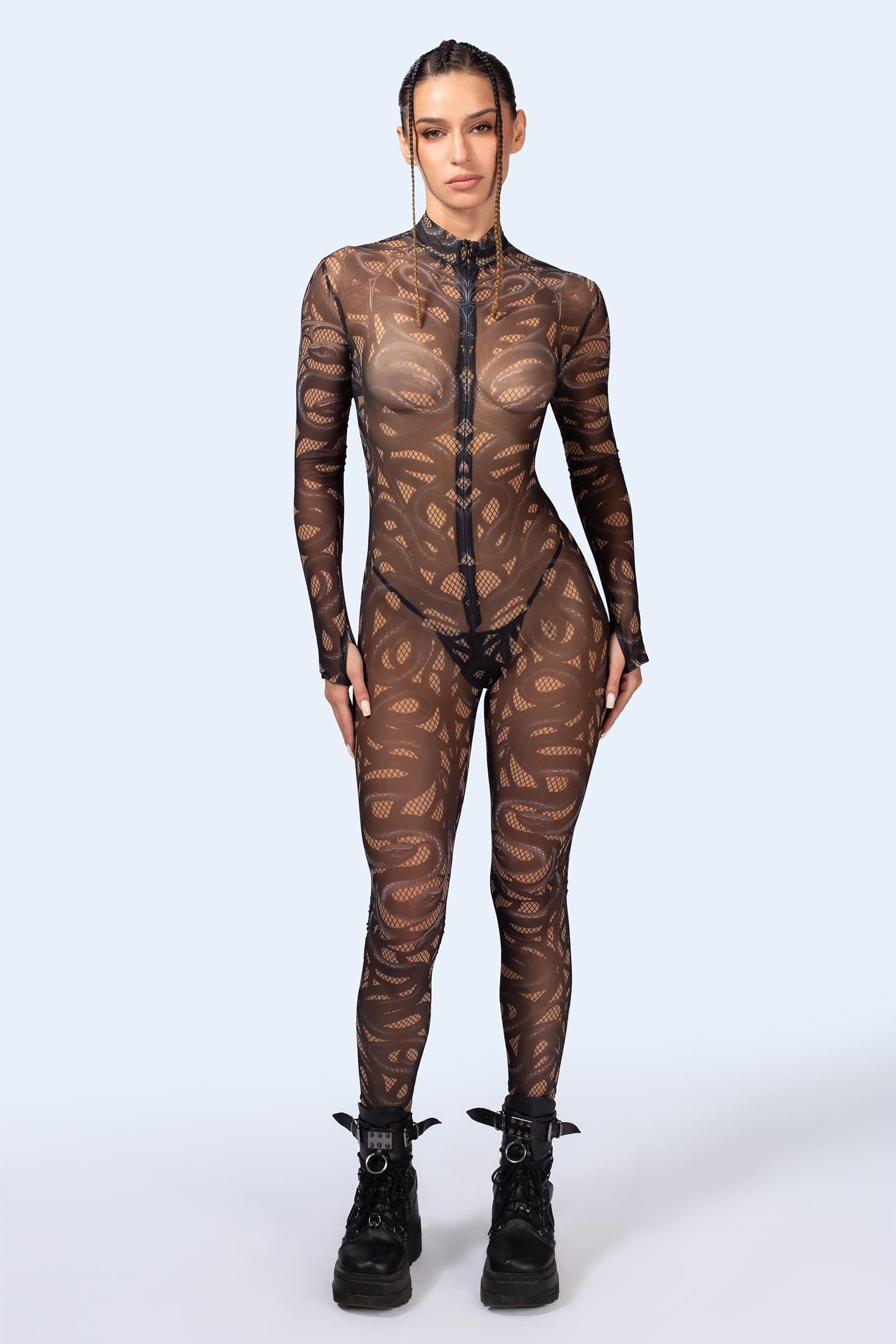 BADINKA Women C[Burning Man 2026] Cold Blood Mesh Costume