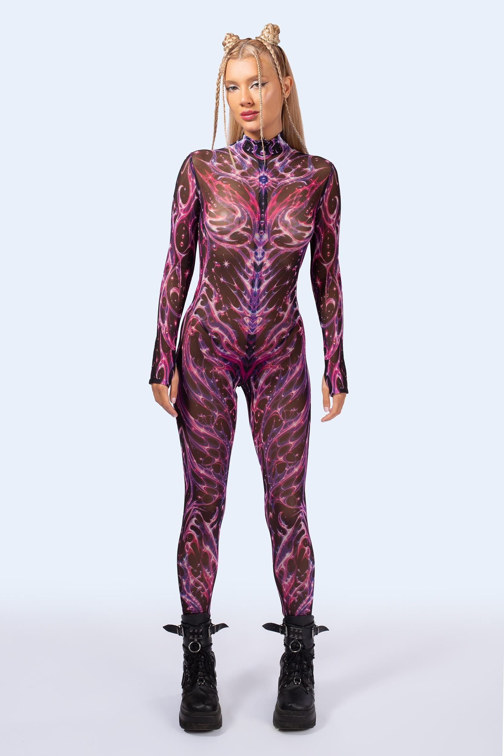 BADINKA Women C[Burning Man 2026] Star Fever Mesh Costume