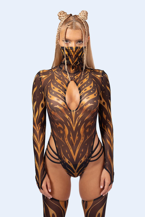 C[Burning Man 2026] The Last Omen High Neck Cutout Catsuit