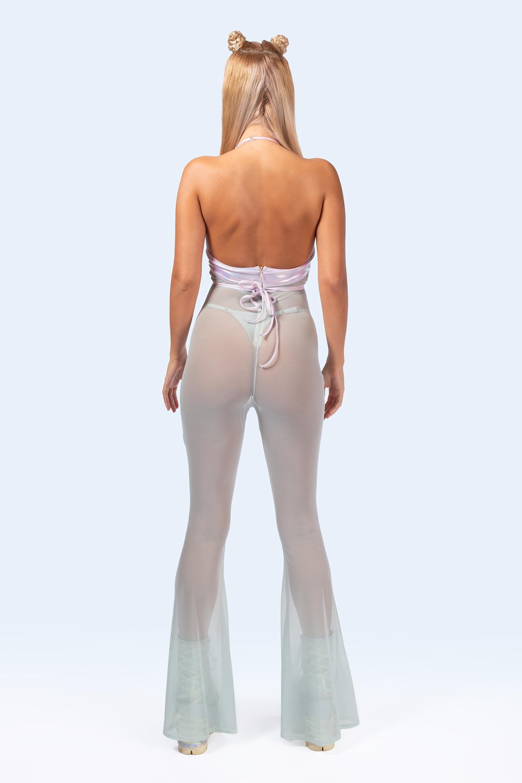 BADINKA C[Burning Man 2026] Soft Mirage Front Cross Romper Glam, psychedelic