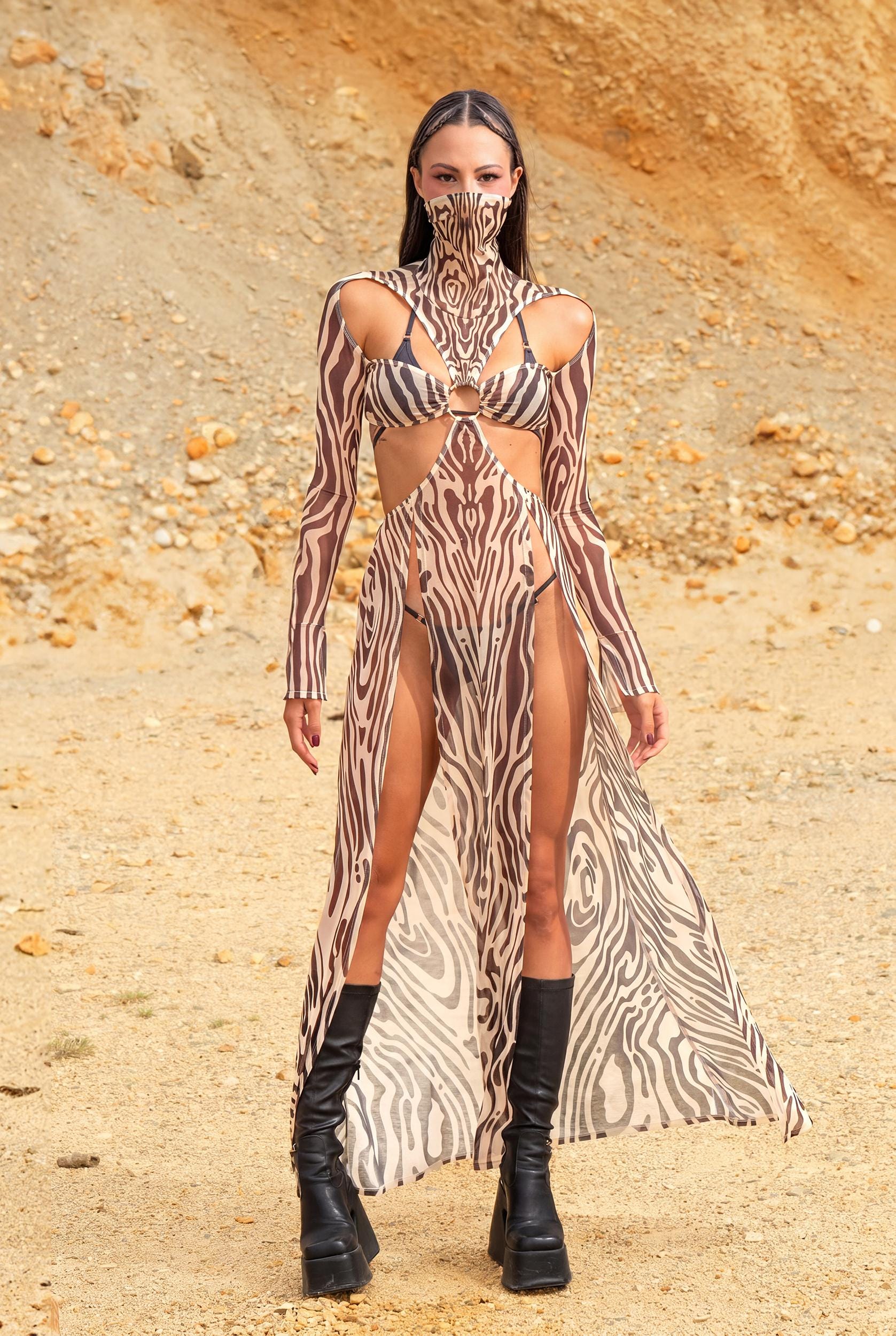 BADINKA C[Burning Man 2026] Dune Decode Maxi Dress Nude