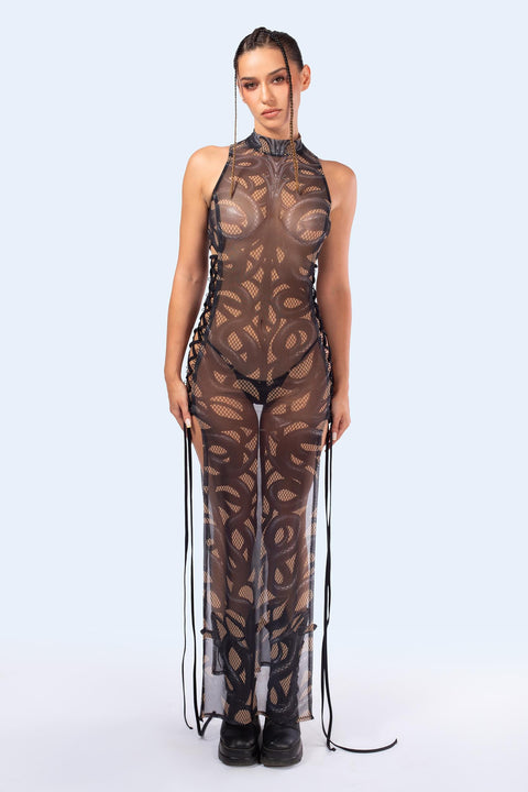 Cold Blood Maxi Criss-Cross Dress