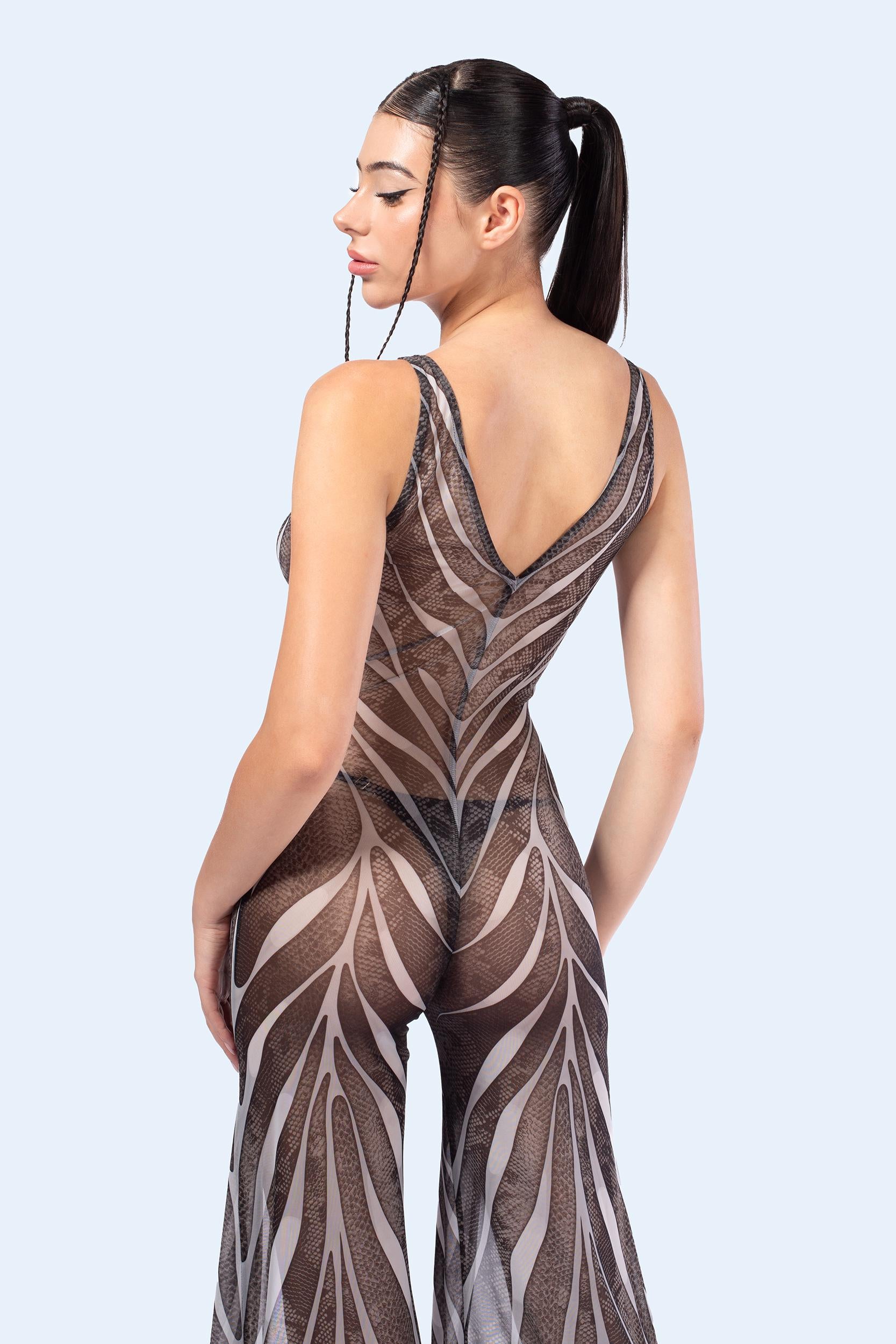 BADINKA C[Burning Man 2026] Ash Plunging Slit Romper 4