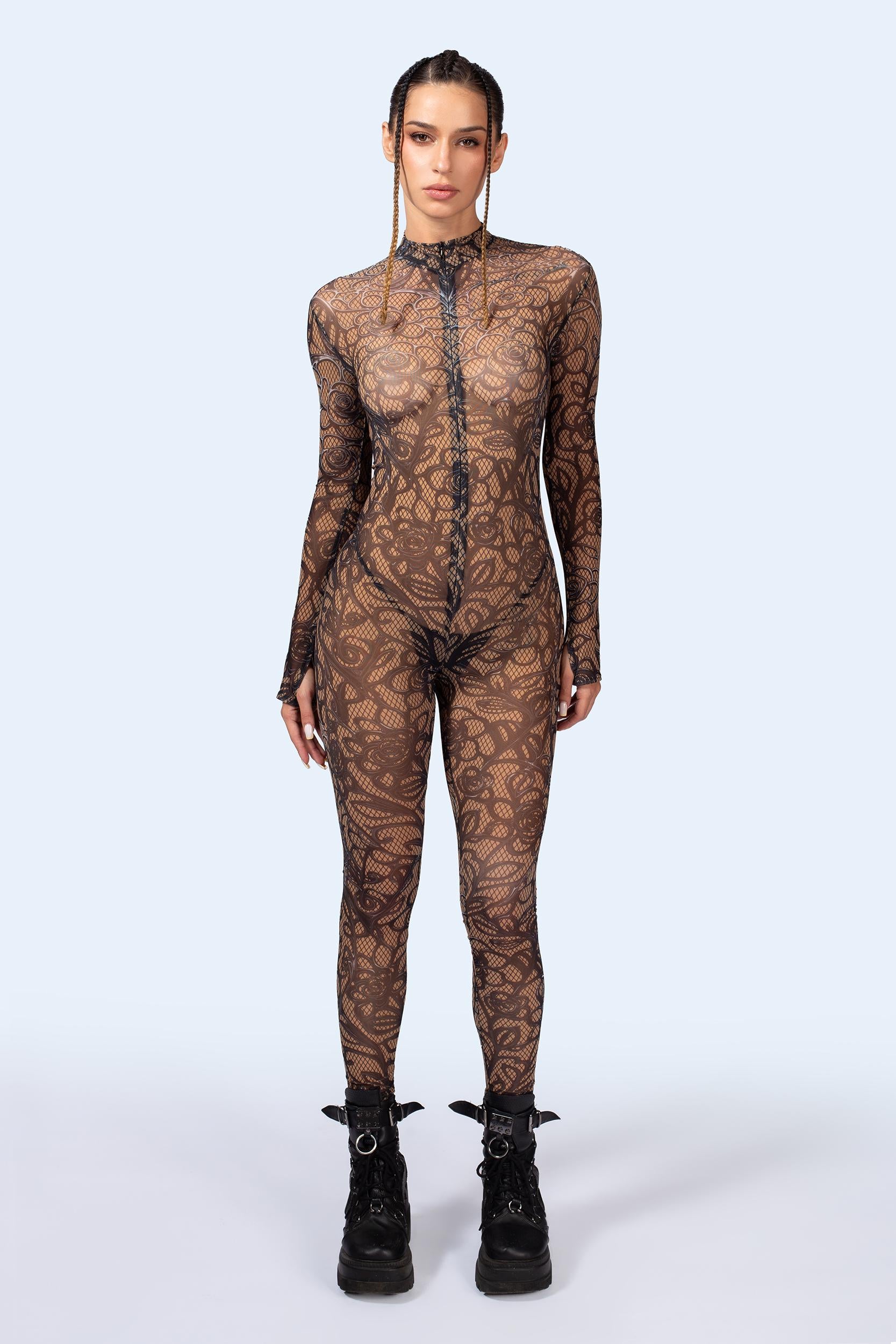 BADINKA Women C[Burning Man 2026] Thorn Mesh Costume