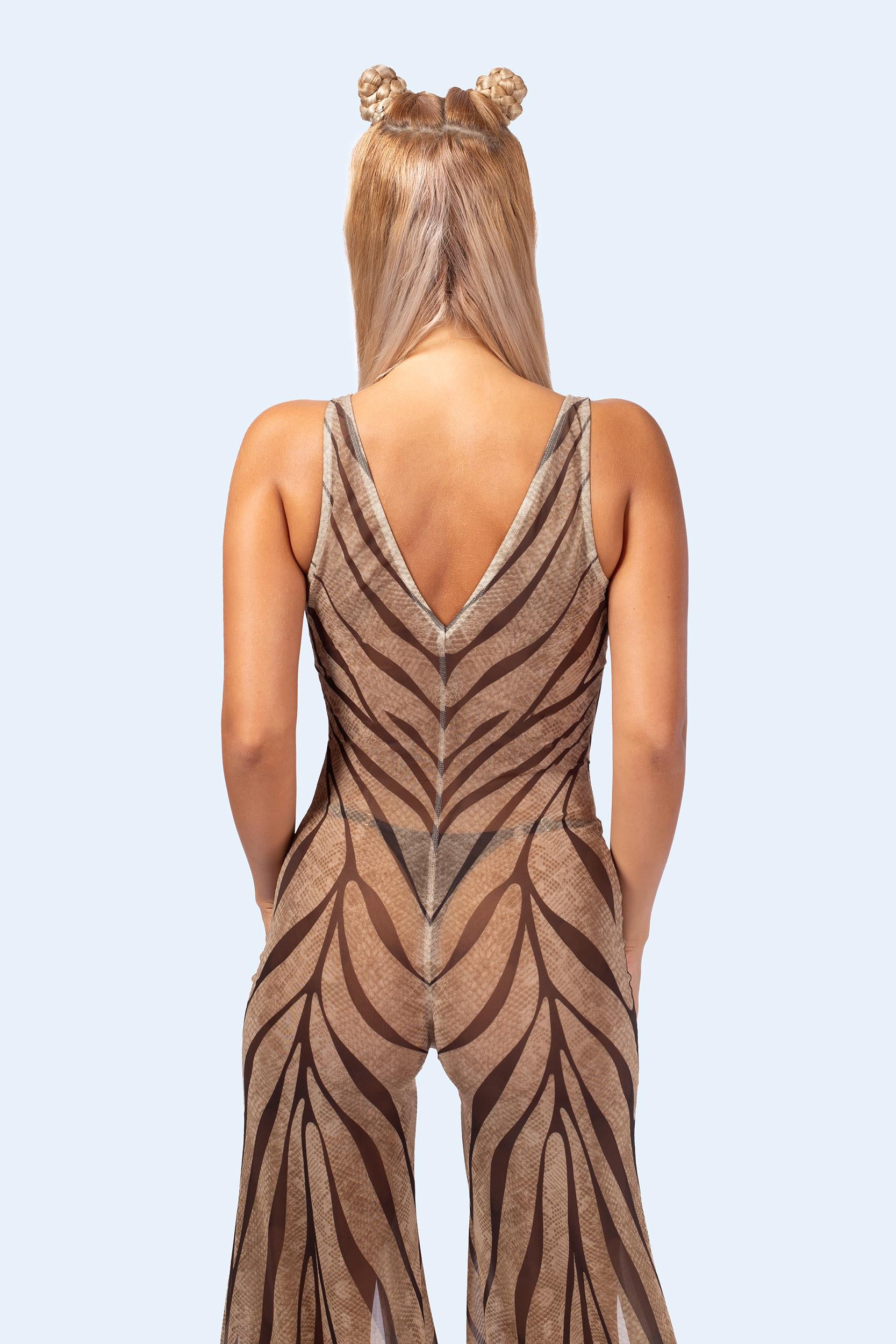 BADINKA C[Burning Man 2026] Desert Whisper Plunging Slit Romper 4