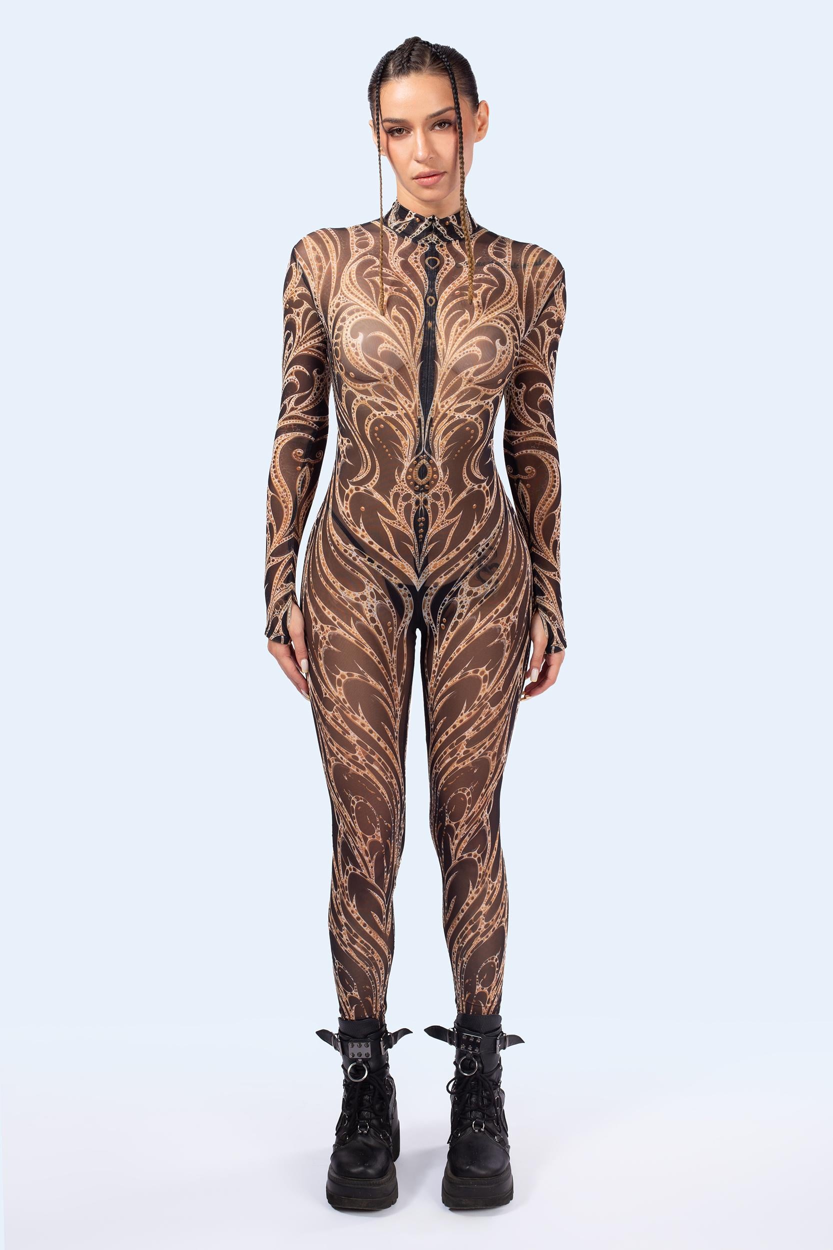BADINKA Women C[Burning Man 2026] Henna Mesh Costume