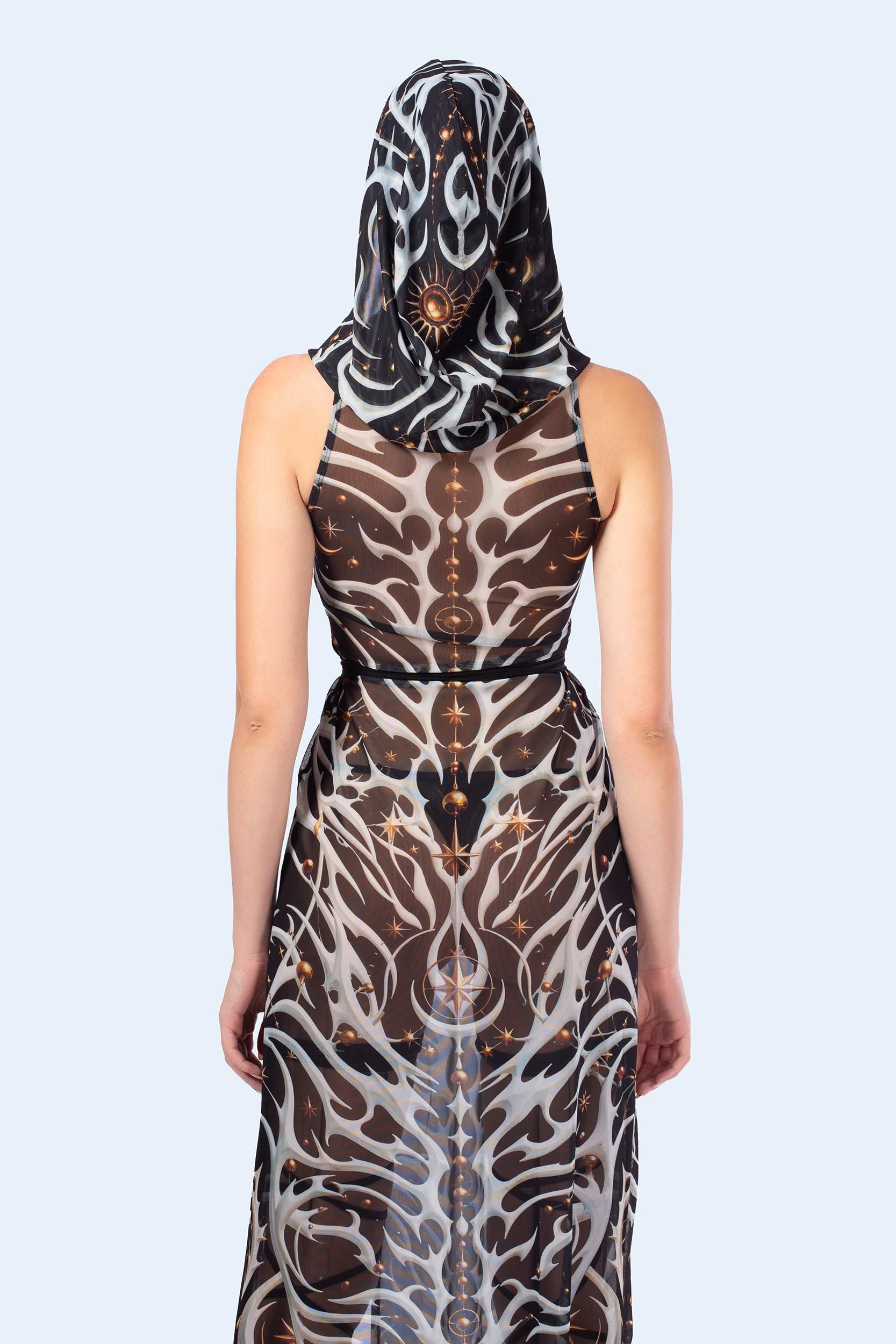 BADINKA C[Burning Man 2026] Neural Static Hooded Dress 4