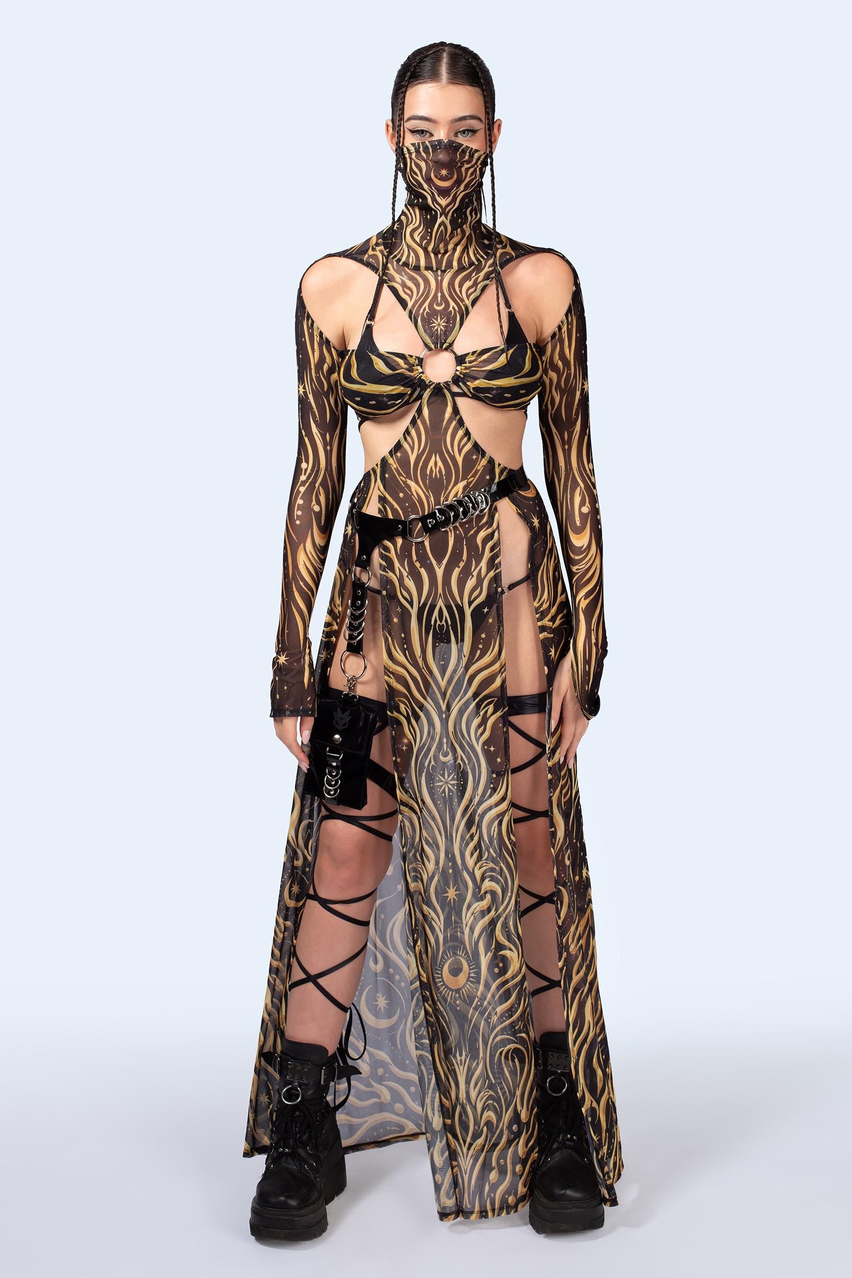 BADINKA Women C[Burning Man 2026] Sunborn Maxi Dress