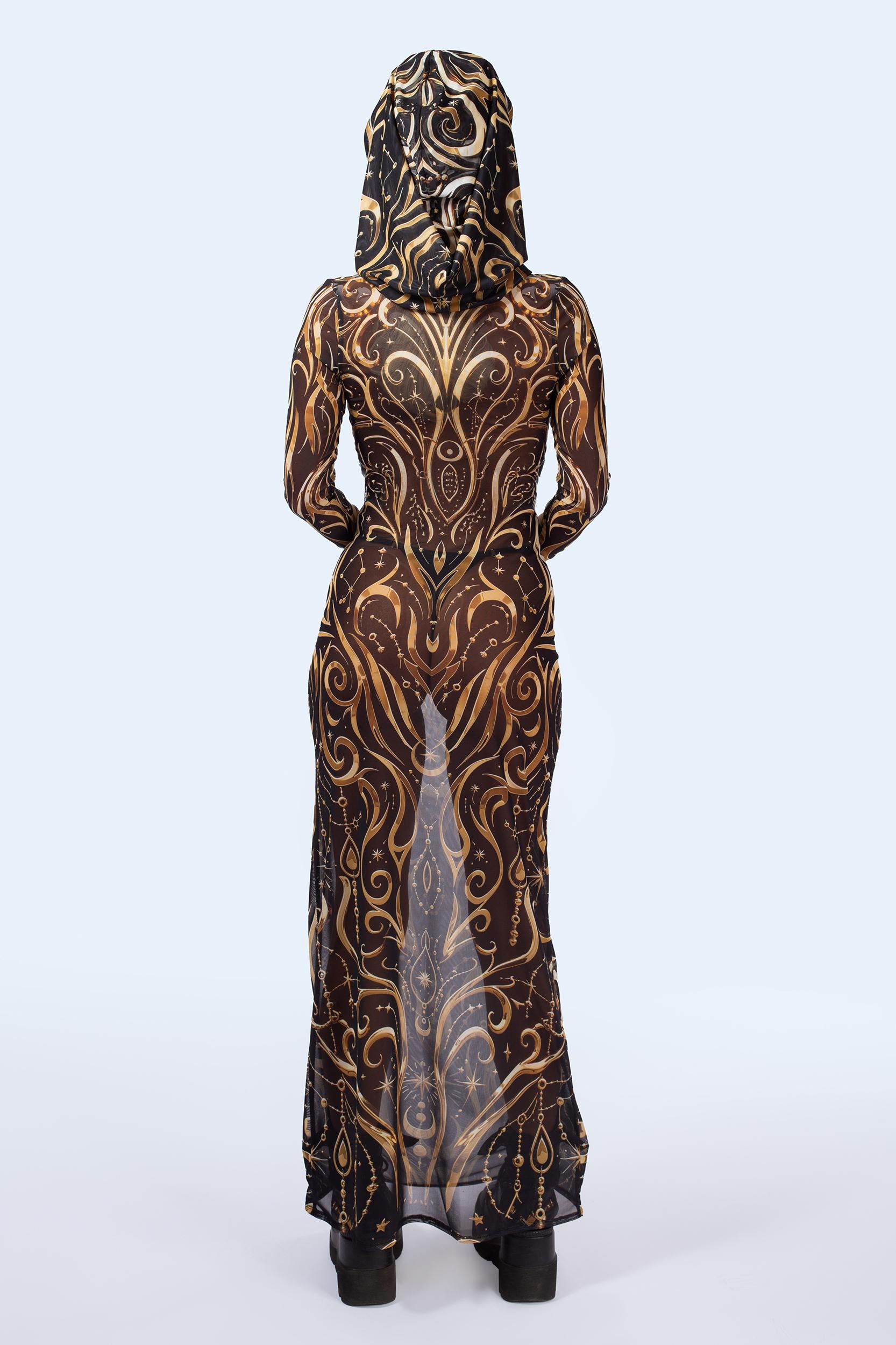 BADINKA C[Burning Man 2026] Sacred Signal Maxi Hooded Dress 7
