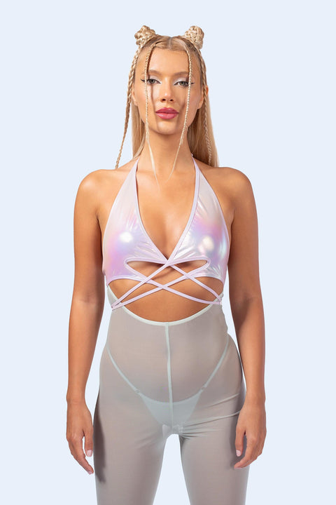 C[Burning Man 2026] Soft Mirage Front Cross Romper
