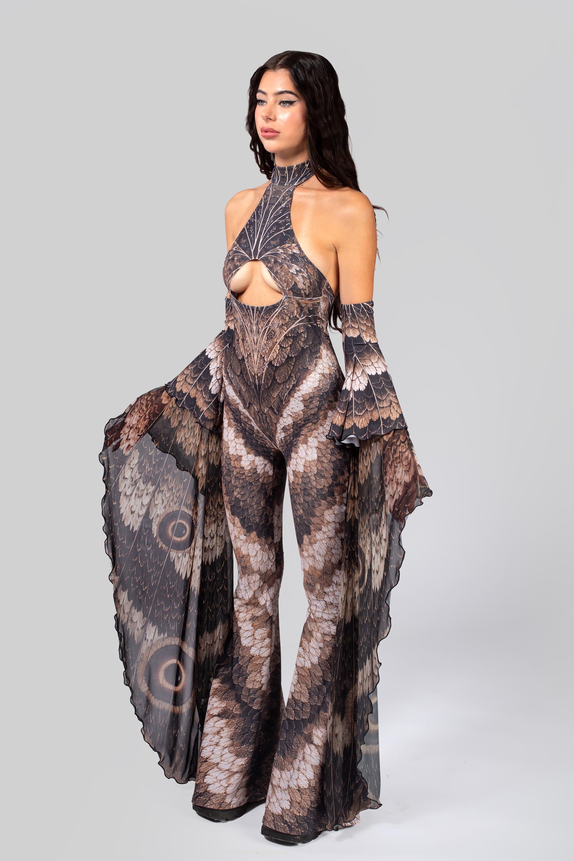 BADINKA Come Closer Halter Jumpsuit Spandex