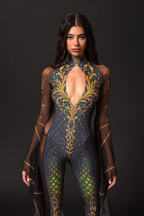 Divine Affair Keyhole Veil Catsuit