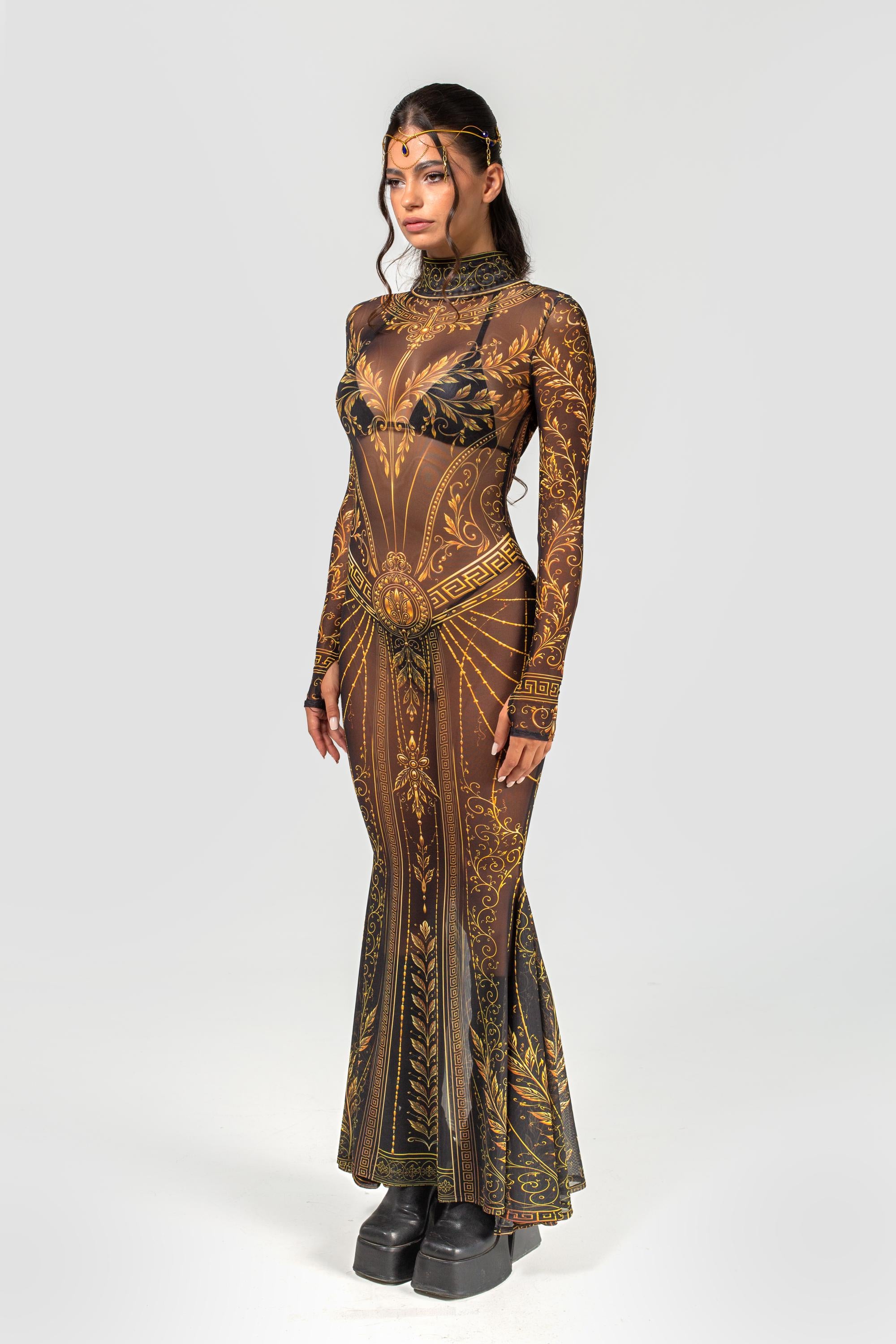 BADINKA Women Divine Vice High Neck Dress