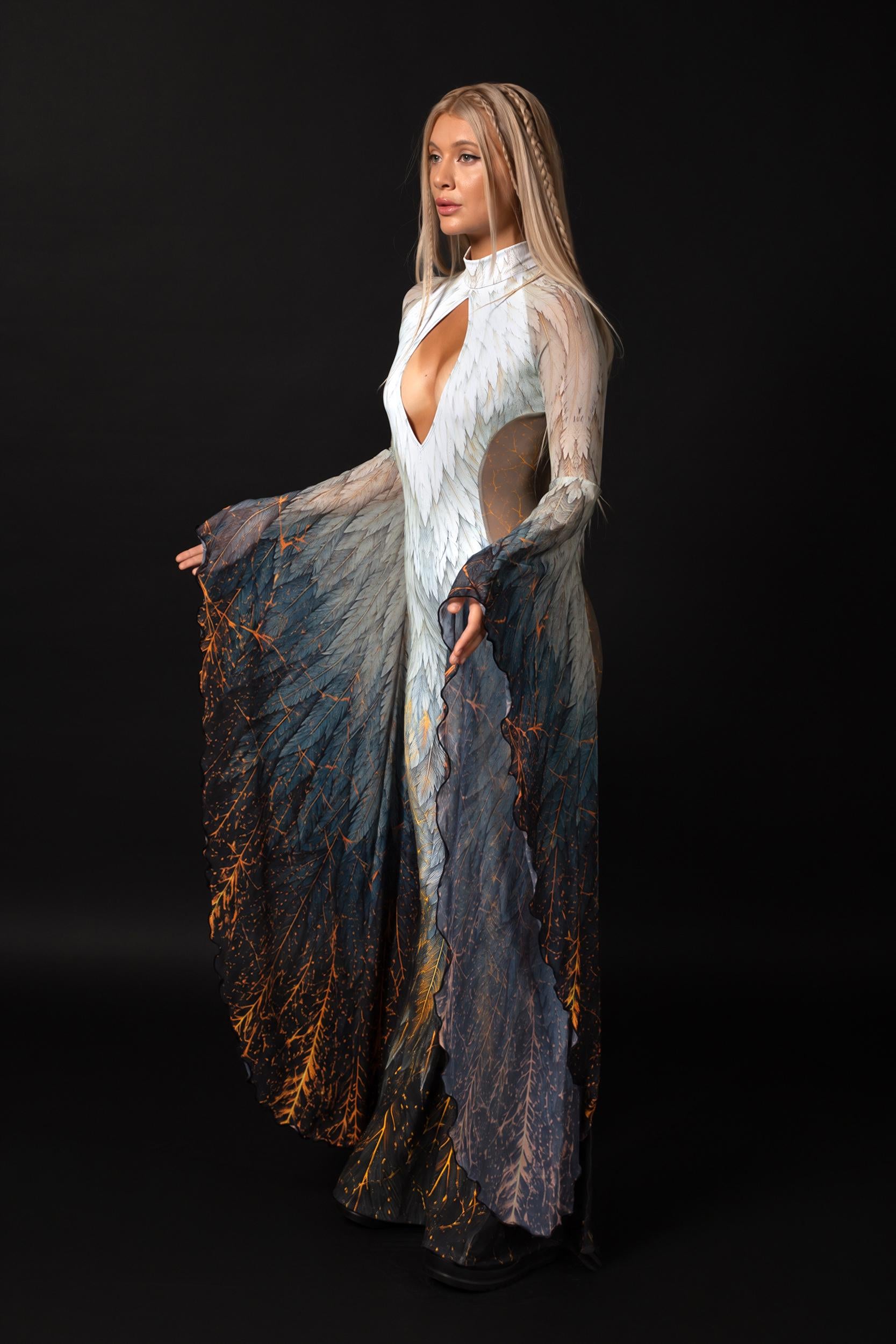 BADINKA Women Heaven Can Wait Keyhole Veil Catsuit