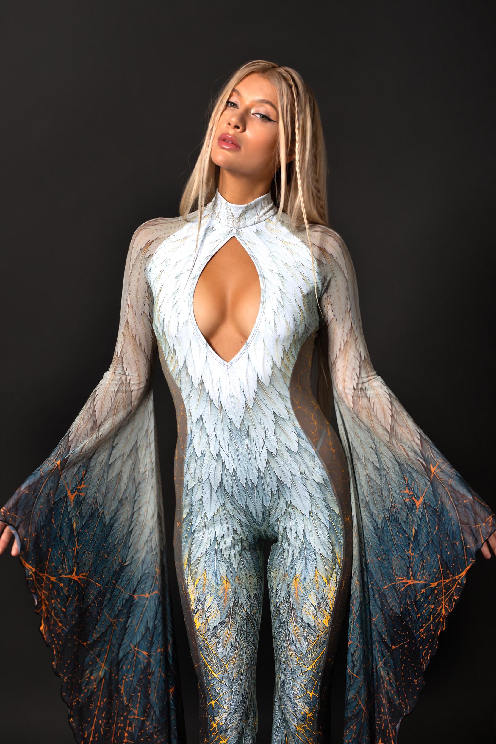 BADINKA Heaven Can Wait Keyhole Veil Catsuit