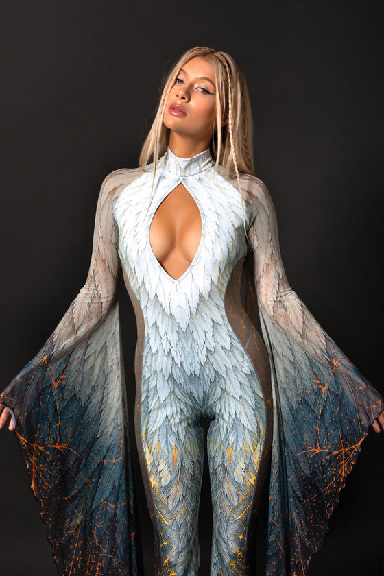 Heaven Can Wait Keyhole Veil Catsuit