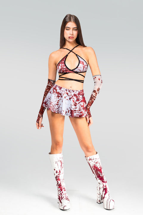 No Alibi Wrapped Triangle Top