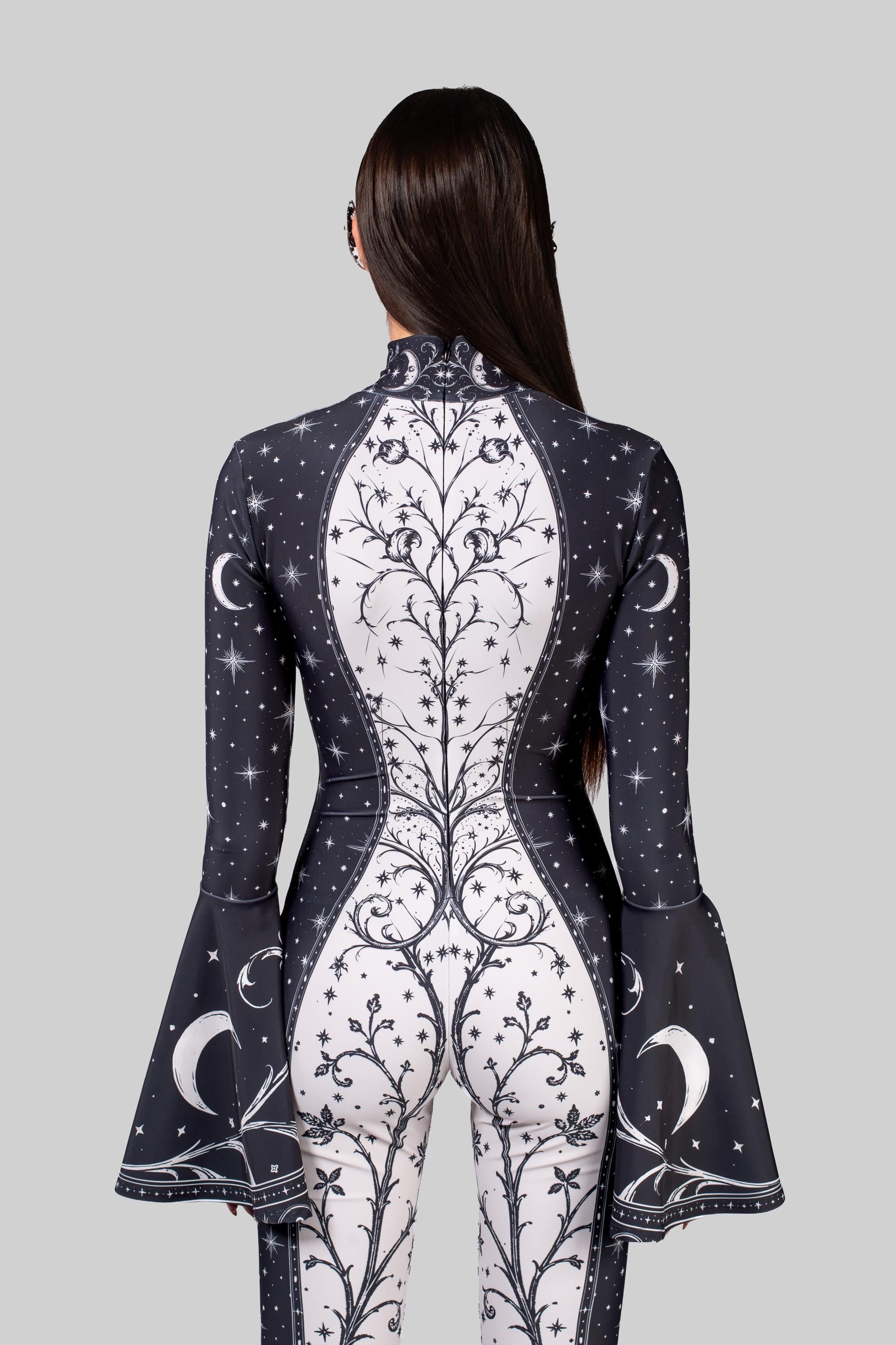 BADINKA Under a Spell	Laced Up Catsuit Black, nude