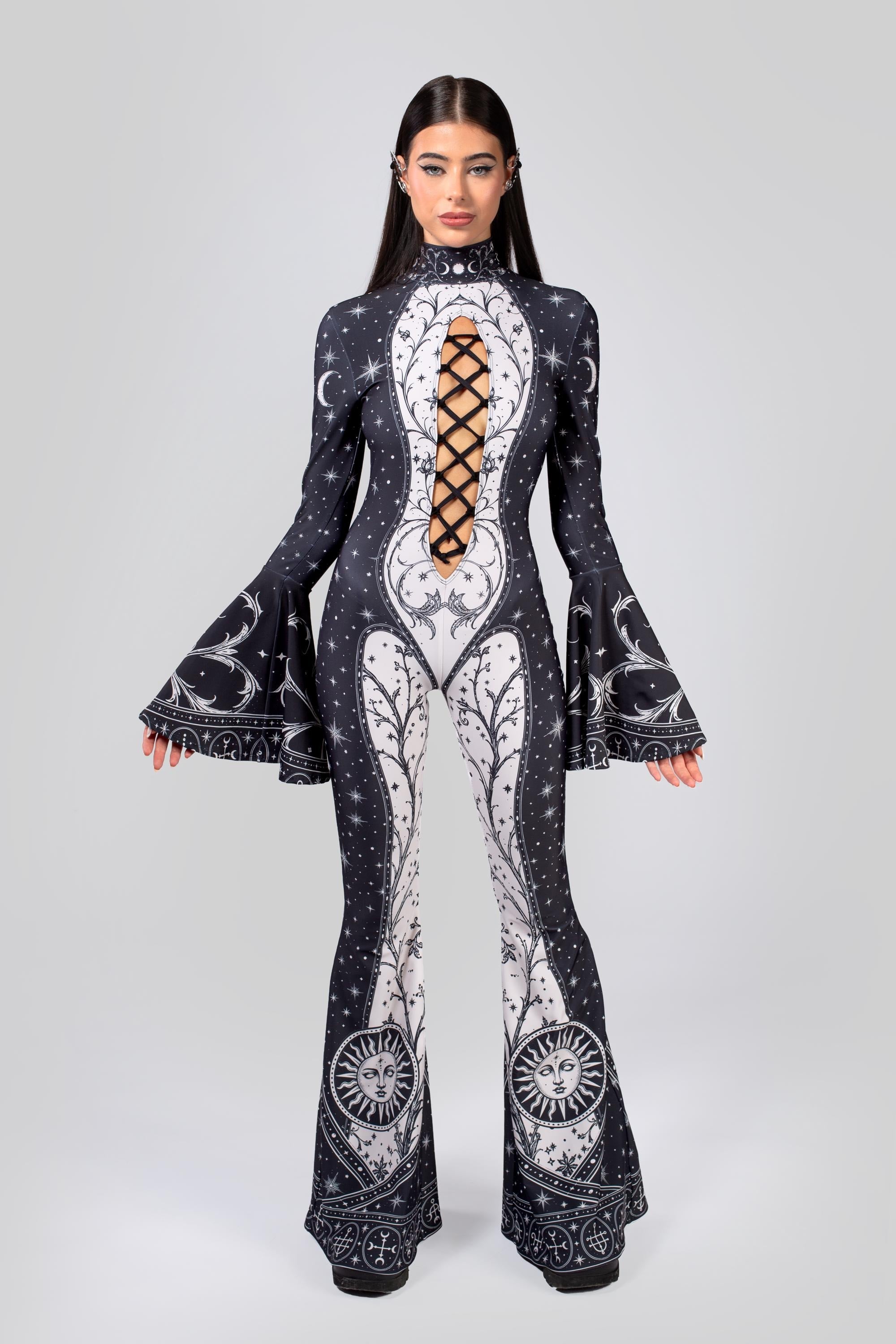 BADINKA Under a Spell	Laced Up Catsuit Halloween
