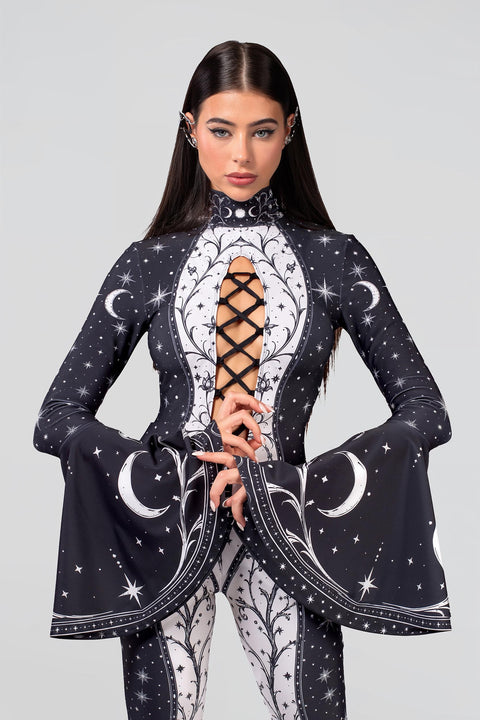 Under a Spell	Laced Up Catsuit