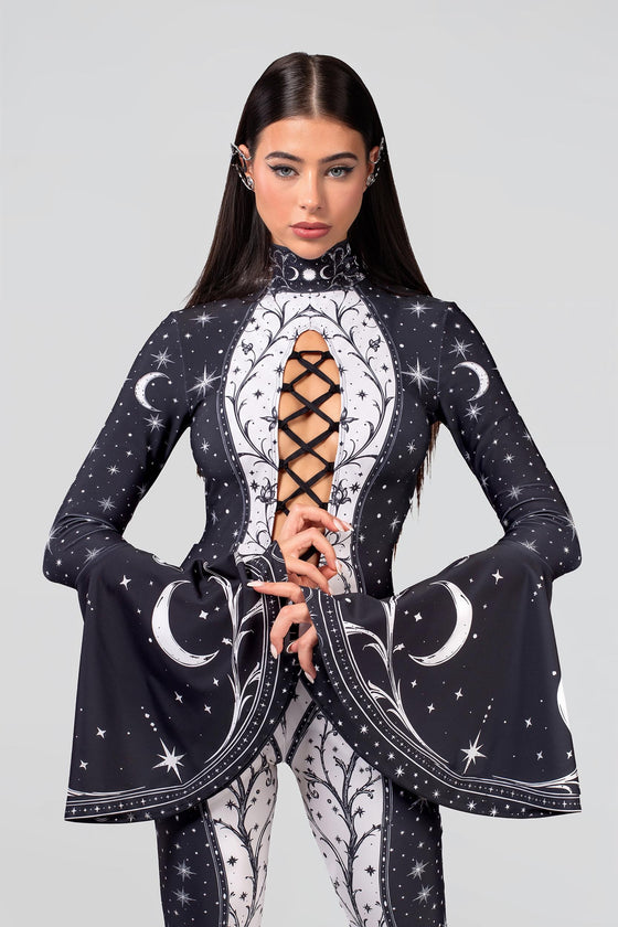 Under a Spell	Laced Up Catsuit
