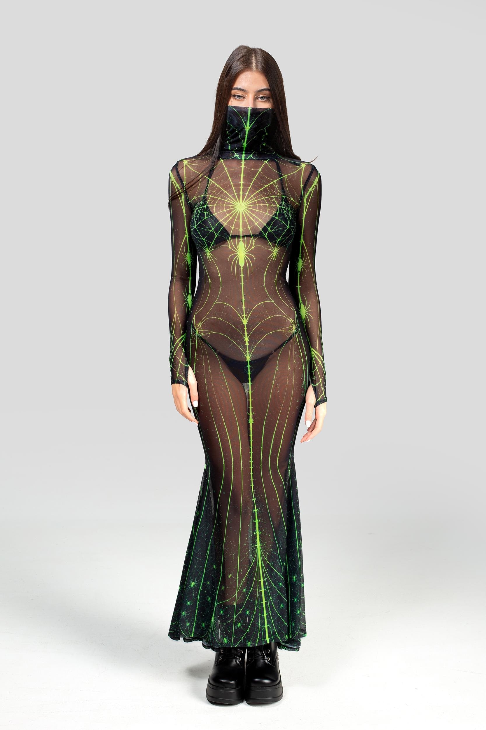BADINKA Acid Widow High Neck Dress 6