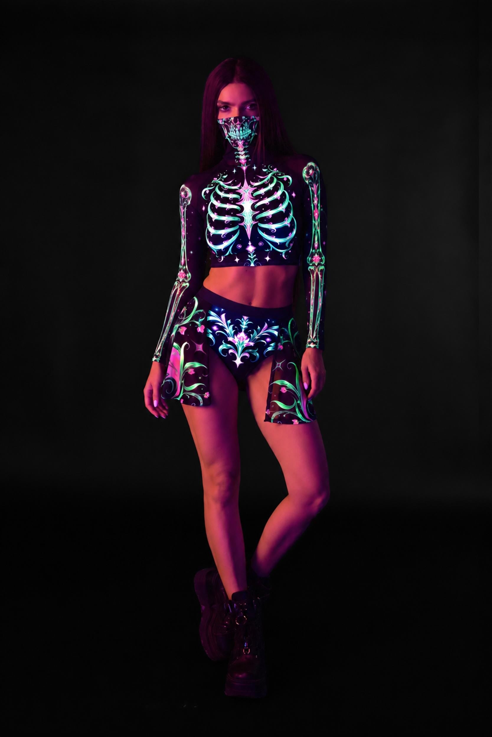 BADINKA Afterlife Club Open Skirt Bottoms Open-front, skort