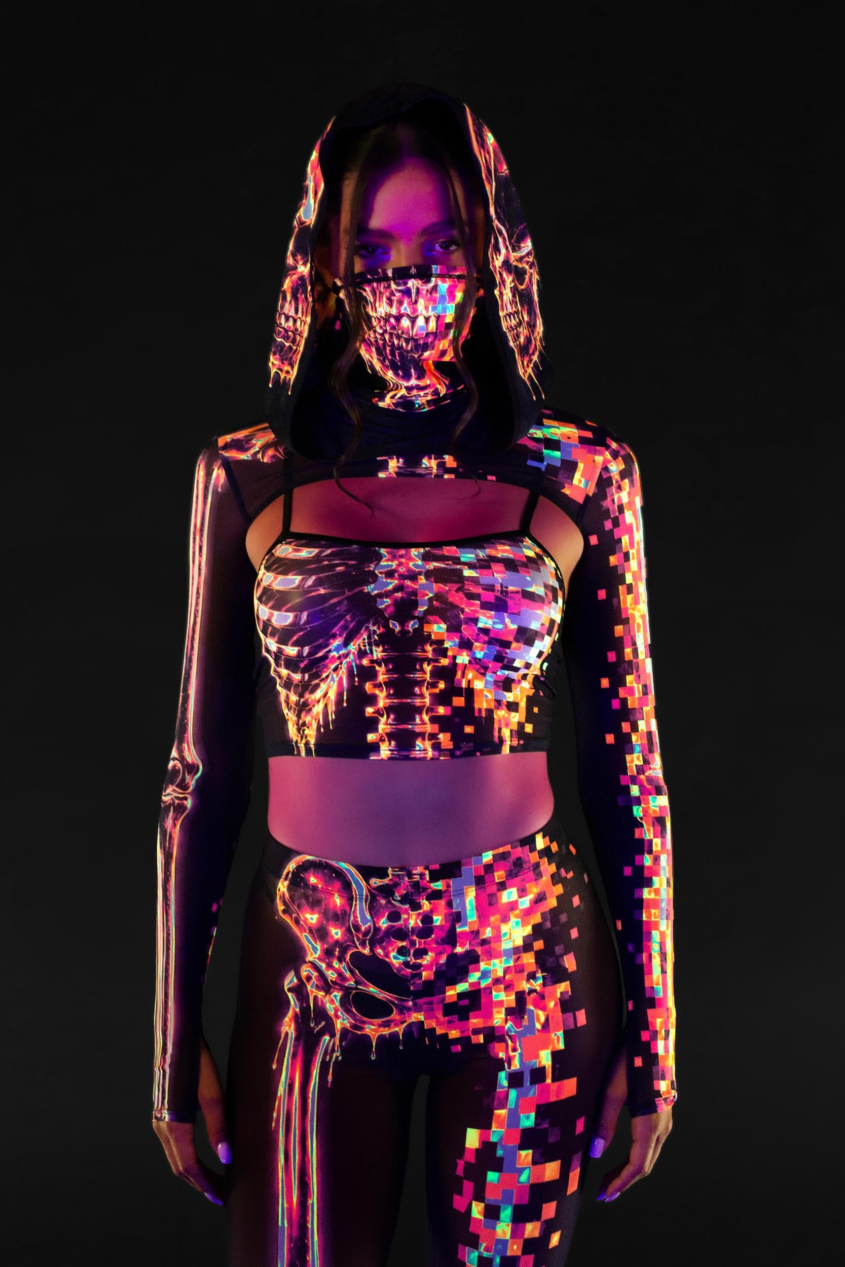BADINKA Dead Signal Mesh Leggings Halloween