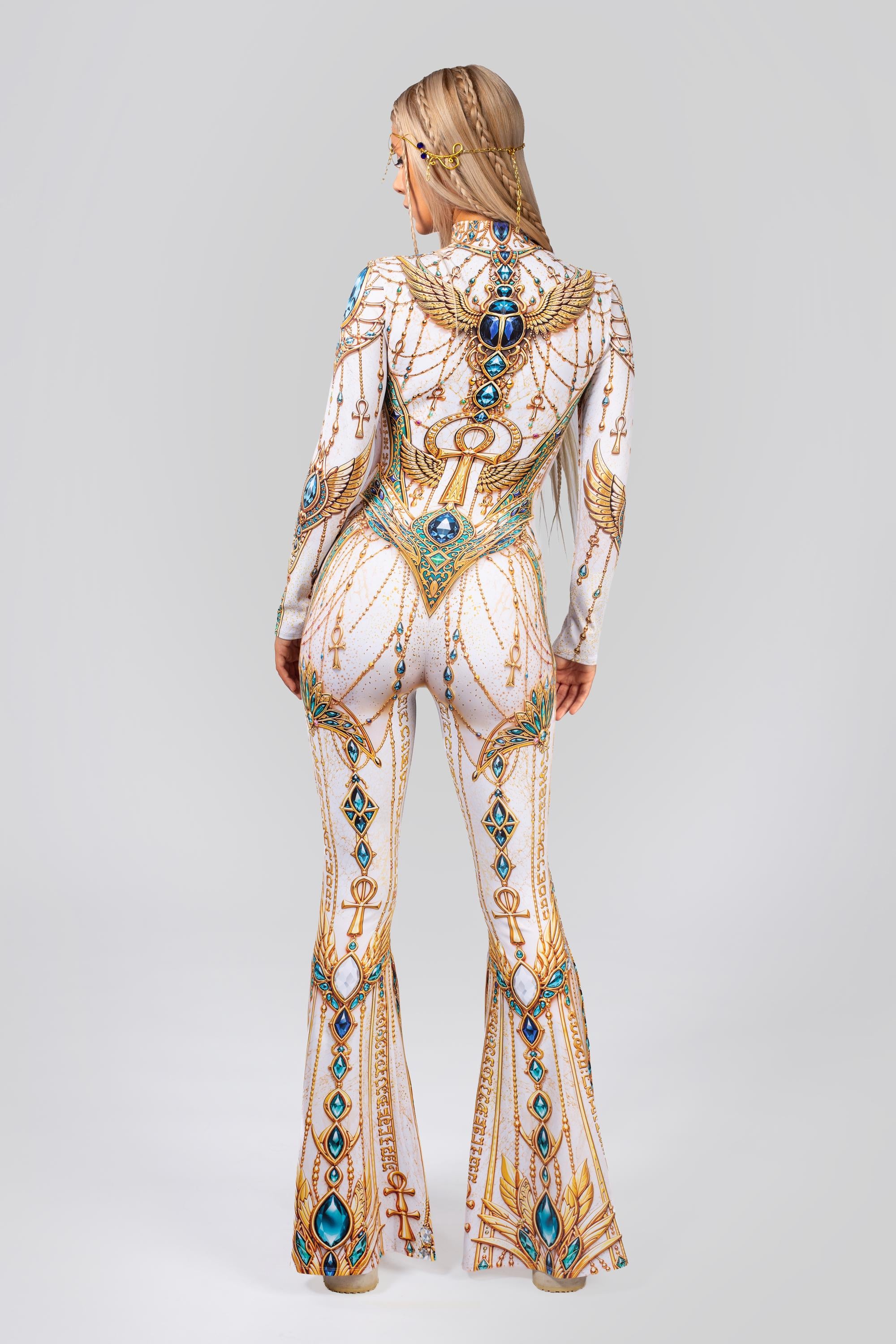 BADINKA Women Born Royal Bell Bottom Costume