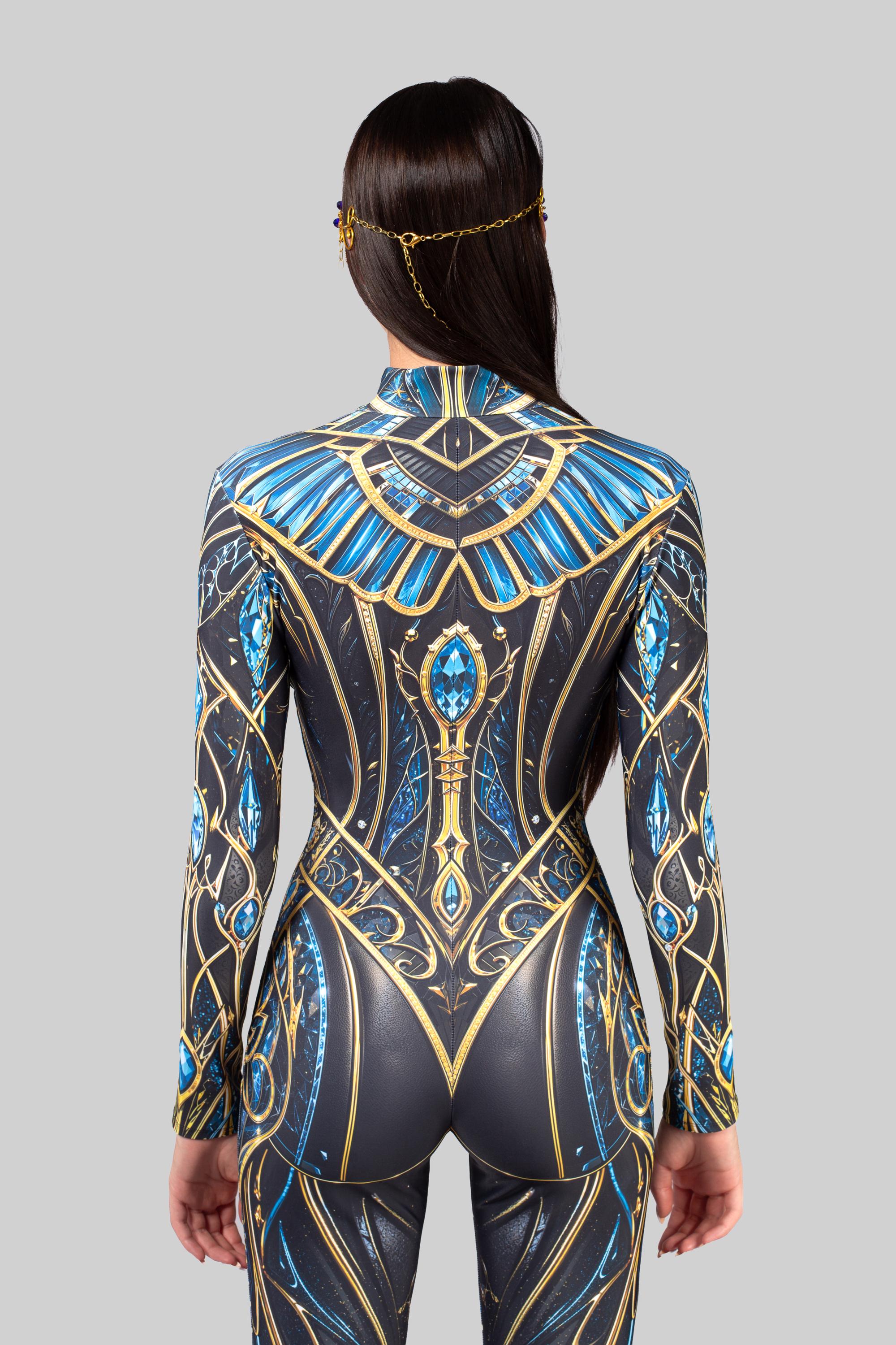 BADINKA Cursed Royalty Bell Bottom Costume Black