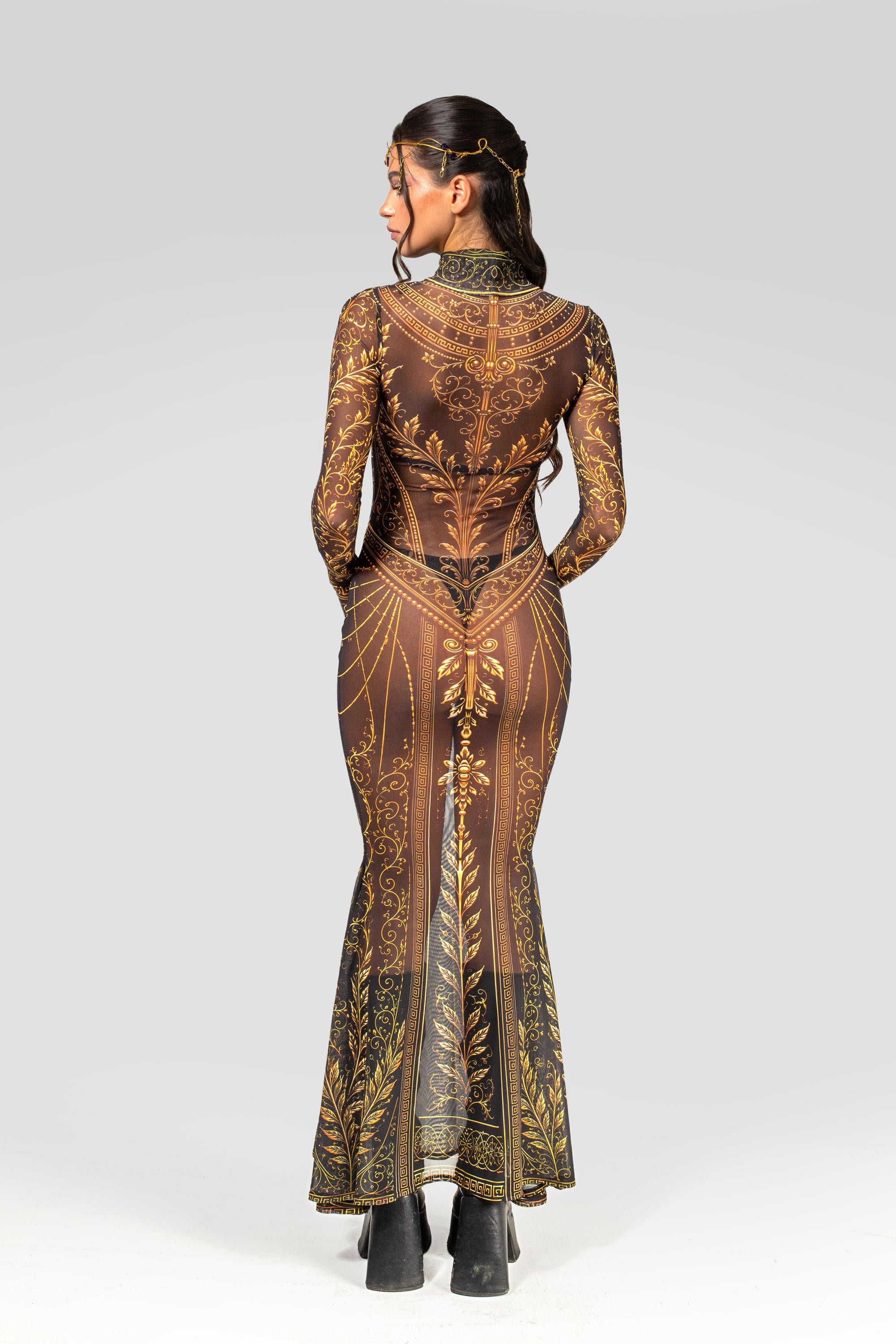 BADINKA Divine Vice High Neck Dress Mesh