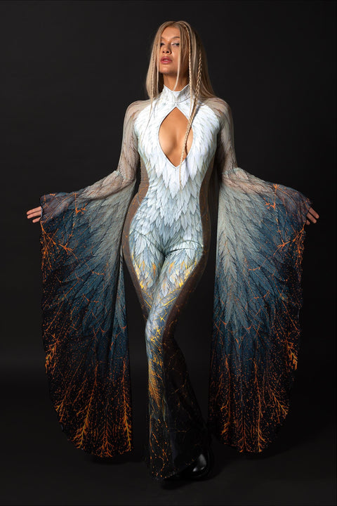 Heaven Can Wait Keyhole Veil Catsuit