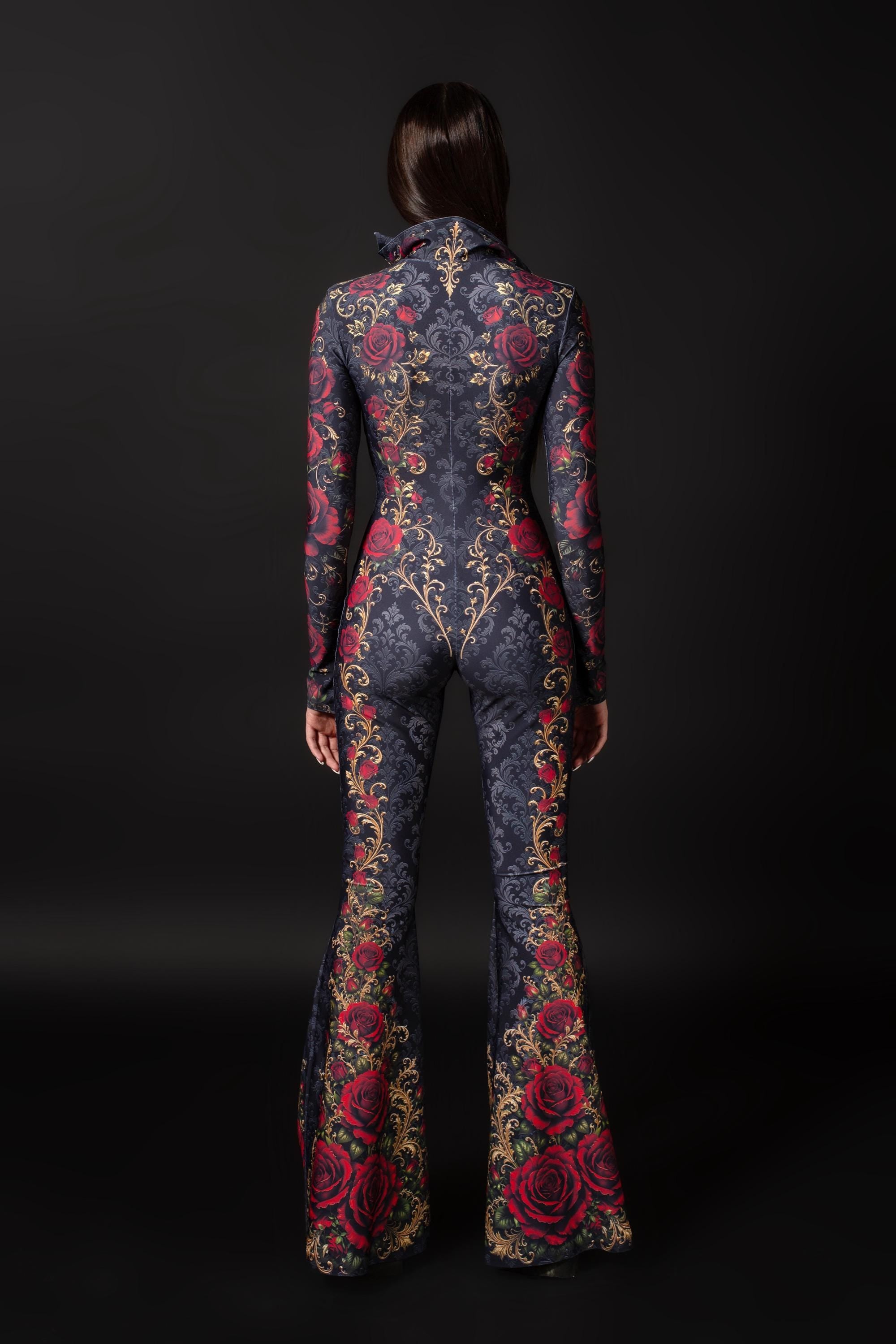 BADINKA Women Roses & Ruin High Collar Costume