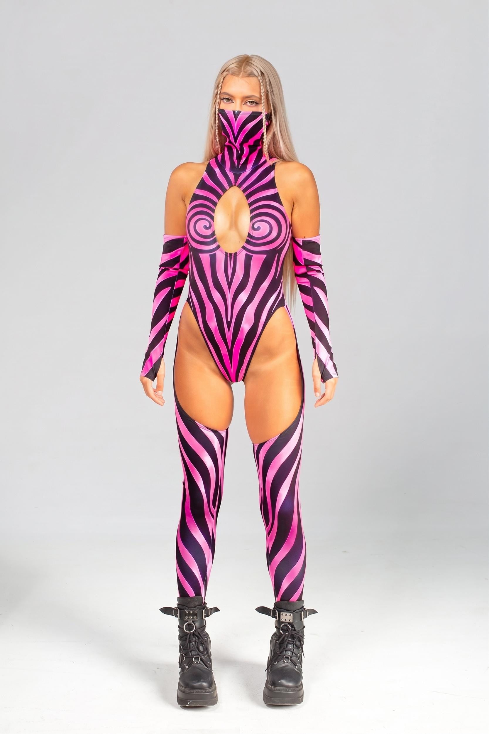 BADINKA Women Mind Trap Cut-Out Catsuit