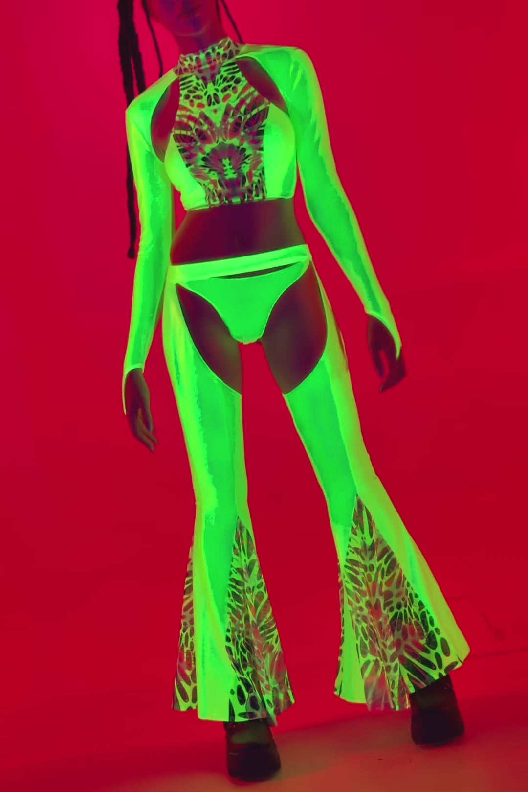 BADINKA Lime Wire Flared Chaps 9