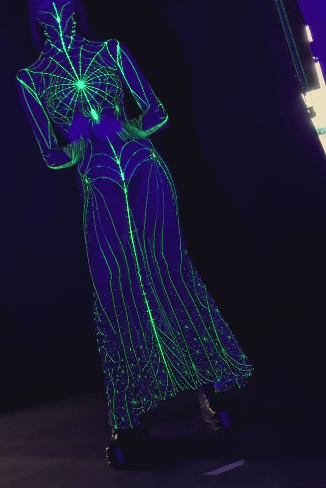 BADINKA Acid Widow High Neck Dress Spooky