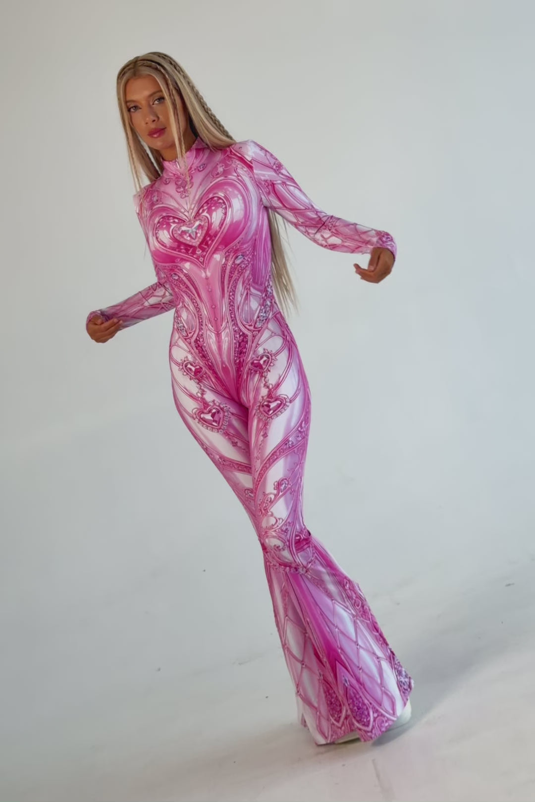 BADINKA Crush Mode Bell Bottom Costume Bell-bottoms, open-front