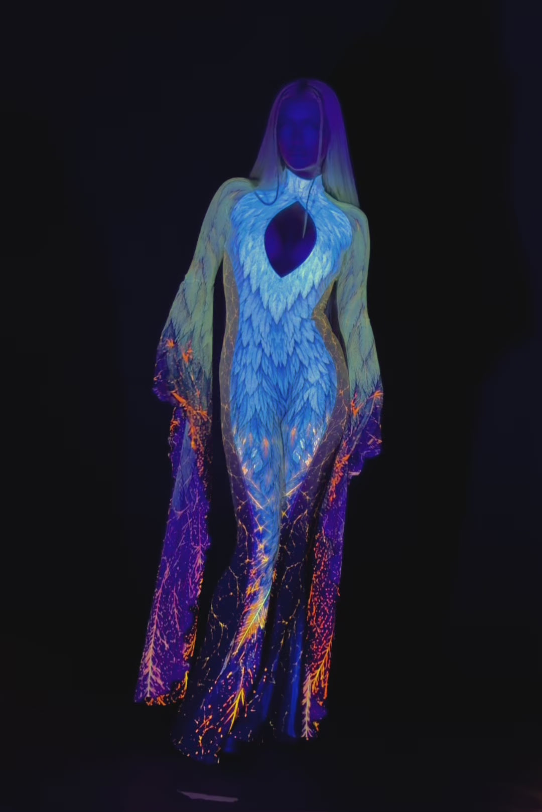 BADINKA Heaven Can Wait Keyhole Veil Catsuit Characters, jungle