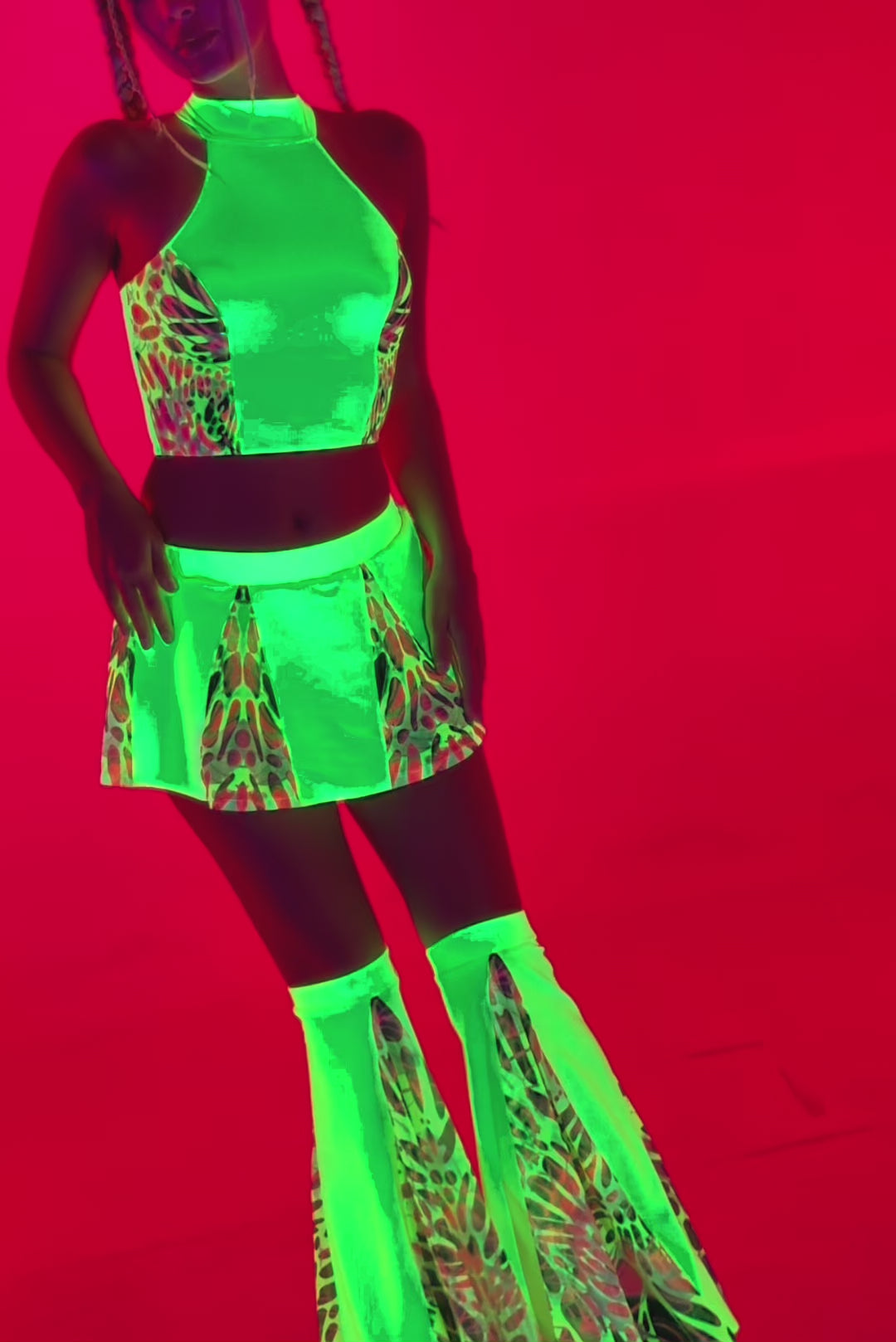 BADINKA Lime Wire Skirt Set 9