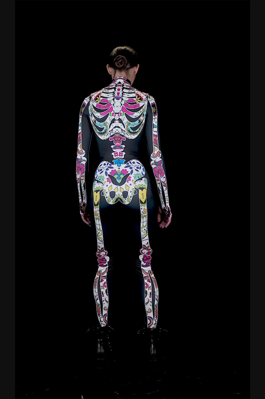 BADINKA Women Bohemian Skeleton Costume