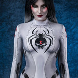 White Widow Costume Bodysuit >> BADINKA