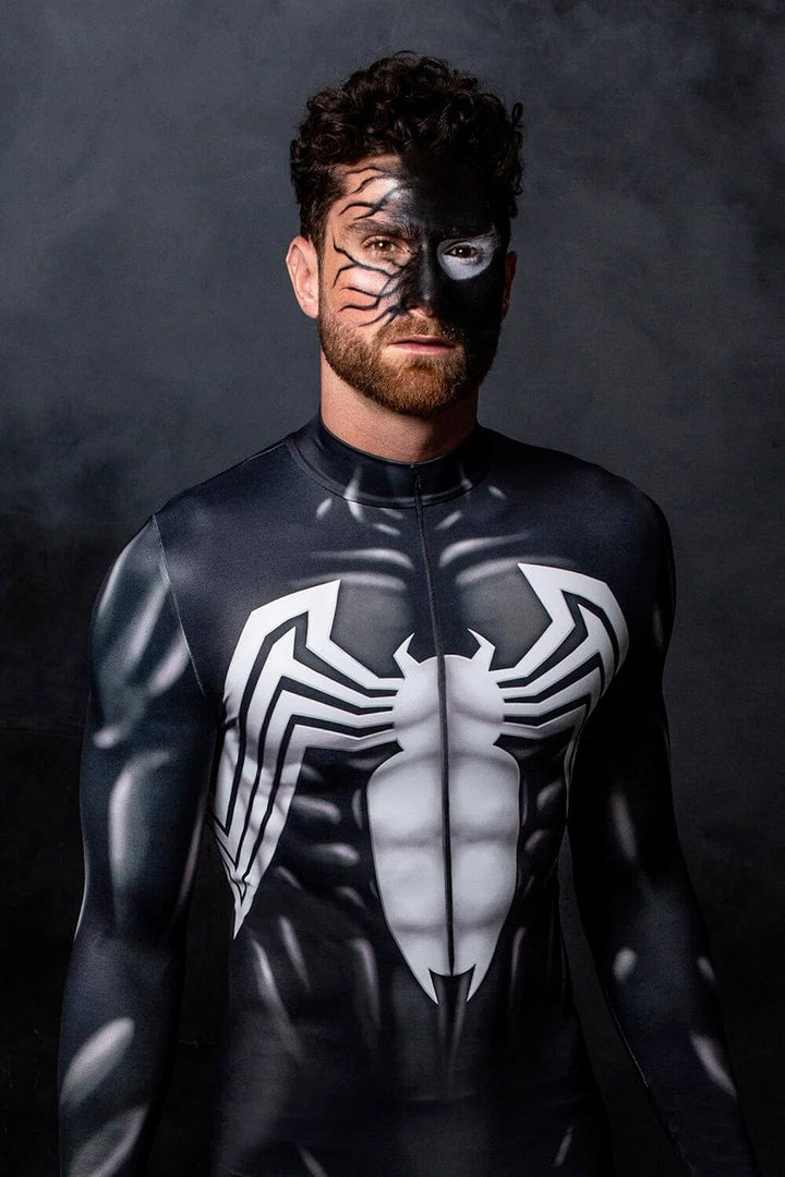 Man wearing a Black Venom Costume