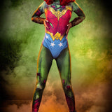 Wonder Zombie Costume Bodysuit >> BADINKA
