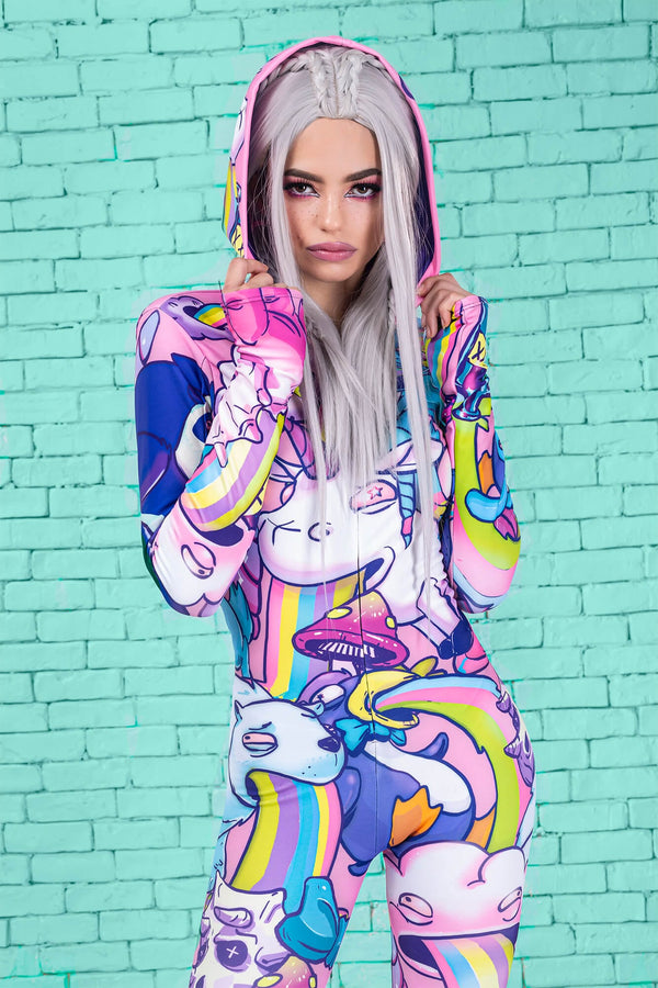 Sick Of You Fit Onesie (Pink)