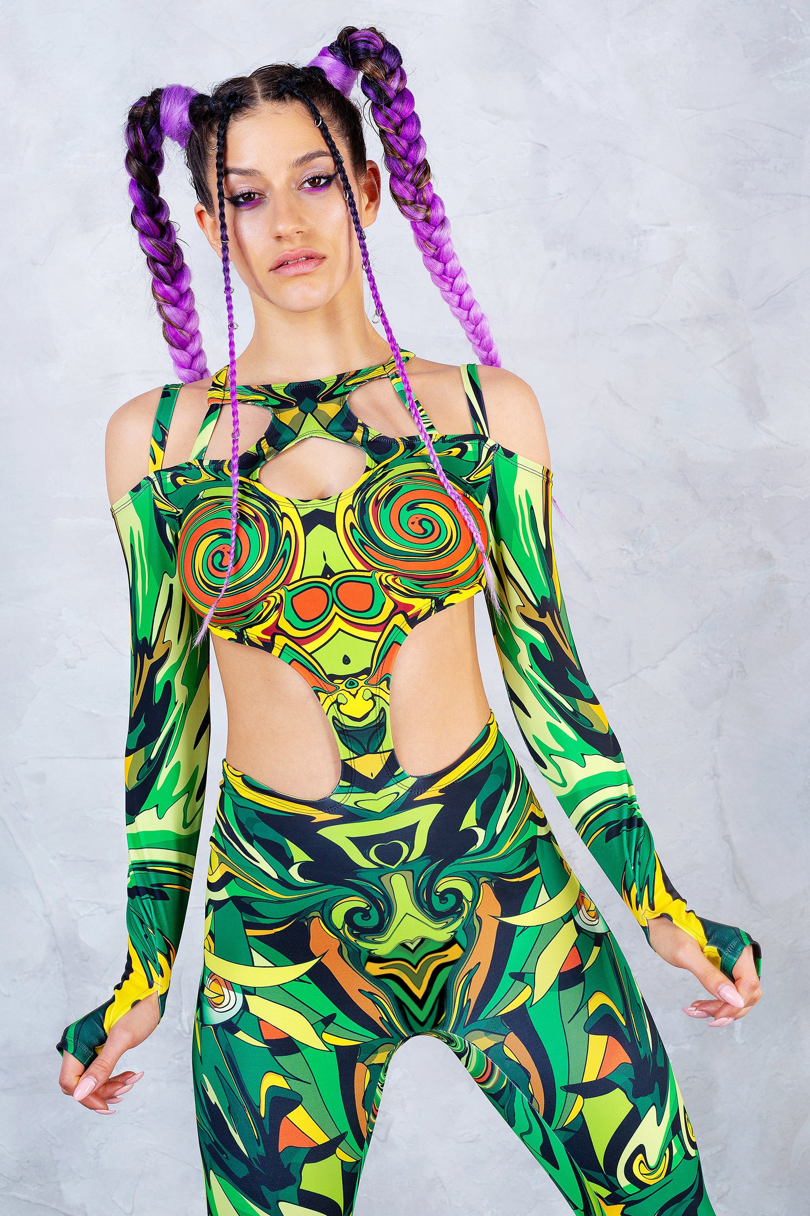 Jungle Daze Matrix Full Bodysuit - BADINKA