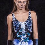 X-Ray Skeleton Catsuit Bodysuit >> BADINKA