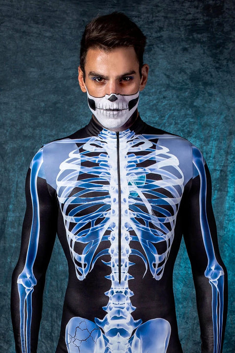 Herren X-Ray Skelett Kostüm